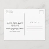 Farbenfrohe Lässige Florida Hochzeit speichern das Ankündigungspostkarte (Rückseite)