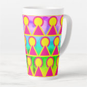 Farbenfrohe Latte-Tasse Milchtasse (Rechte Ecke)