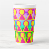 Farbenfrohe Latte-Tasse Milchtasse (Vorderseite)
