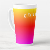Farbenfrohe Latte-Tasse-Regenbogenfarben - Beifall Milchtasse (Linke Ecke)
