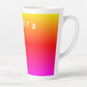 Farbenfrohe Latte-Tasse-Regenbogenfarben - Beifall Milchtasse (Rechts)
