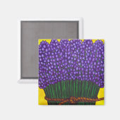 Farbenfrohe Lavender Magnet (Vorderseite/Rückseite)