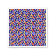 Farbenfrohe Leaf Muster Party Napkin