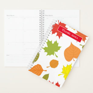 Farbenfrohe Leaf Zeichnend Planer
