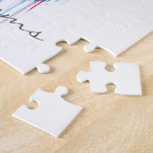 farbenfrohe, lebendige Aquarelltöne Spritzer Hirsc Puzzle (Seite)