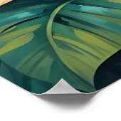 Farbenfrohe lebendige Buddha Pixel Art Poster (Ecke)