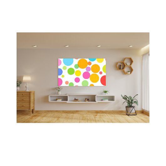 Farbenfrohe, lebendige Circle Pattern Modernes Abs Fotodruck