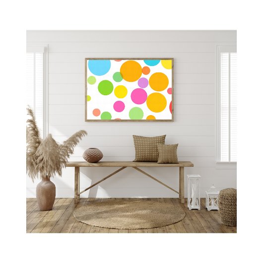 Farbenfrohe, lebendige Circle Pattern Modernes Abs Fotodruck