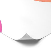 Farbenfrohe, lebendige Circle Pattern Modernes Abs Poster (Ecke)