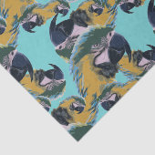 Farbenfrohe, lebendige exotische tropische Papagei Seidenpapier (Ausschnitt)