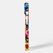 Farbenfrohe, lebendige, florale Symphonie Muster Case-Mate iPhone Hülle (Rückseite / Links)