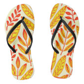 Farbenfrohe, lebendige Foliage Mosaik-Blätter Must Badesandalen (Fußbett)