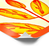 Farbenfrohe, lebendige Foliage Mosaik-Blätter Must Poster (Ecke)