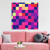 Farbenfrohe, lebendige Gestaltung Leinwanddruck (Insitu (Wohnzimmer))