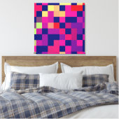 Farbenfrohe, lebendige Gestaltung Leinwanddruck (Insitu (Schlafzimmer))