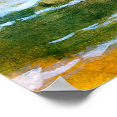 Farbenfrohe, lebendige, handgezeichnete Aquarellsk Poster (Ecke)