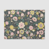 Farbenfrohe, lebendige, mädchenhafte Blume Seidenpapier (Vorderseite)