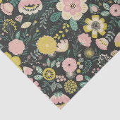 Farbenfrohe, lebendige, mädchenhafte Blume Seidenpapier (Ausschnitt)