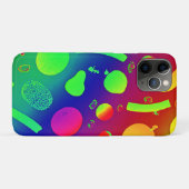 Farbenfrohe, lebendige Neon Frucht Muster Kunst Case-Mate iPhone Hülle (Rückseite (Horizontal))