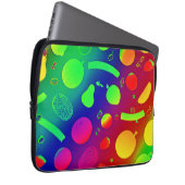 Farbenfrohe, lebendige Neon Frucht Muster Kunst Laptopschutzhülle (Vorne Rechts)
