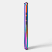 Farbenfrohe, lebendige Streifen spielerisch leucht Case-Mate iPhone Hülle (Rückseite / Links)