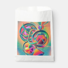 Farbenfrohe, lebendige und abstrakte Kunstwerke Geschenktütchen