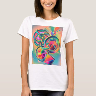 Farbenfrohe, lebendige und abstrakte Kunstwerke T-Shirt