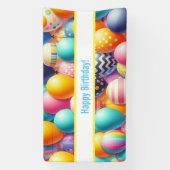 Farbenfrohe Lebensballons Banner (Vertikal)