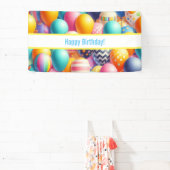 Farbenfrohe Lebensballons Banner (InSitu)