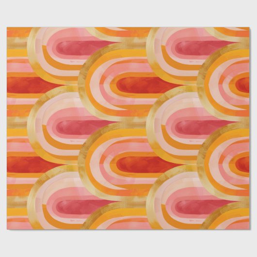 Farbenfrohe Lebensformen Weihnachtsbogen Geschenkpapier (Flach)