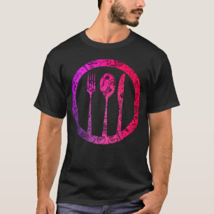 Farbenfrohe Lebensmittelmuster Obst Lebensmittel P T-Shirt