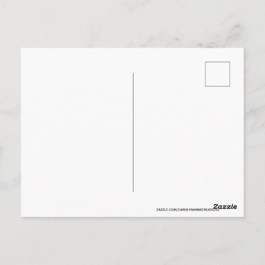 Farbenfrohe Lebensqualität Postkarte (Rückseite)