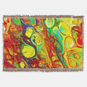 Farbenfrohe Lebensweise Decke