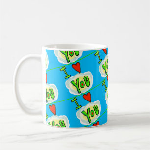 Farbenfrohe Lebensweise in Liebe mit der Herz-Kaff Kaffeetasse