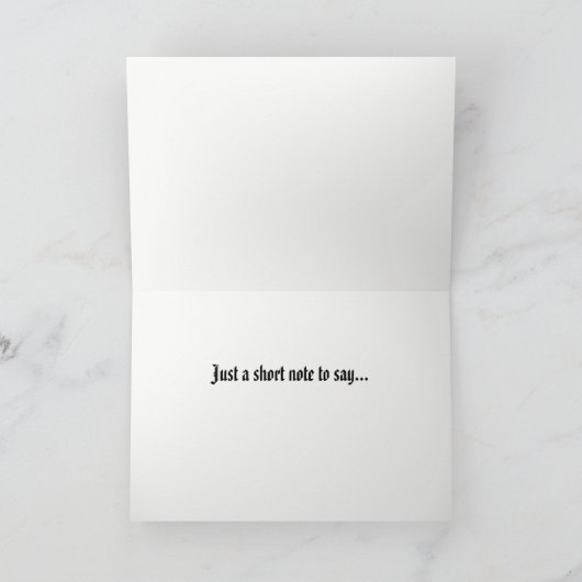 Farbenfrohe Lebensweise Karte (Innenseite)