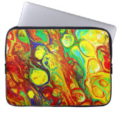 Farbenfrohe Lebensweise Laptopschutzhülle (Vorderseite)