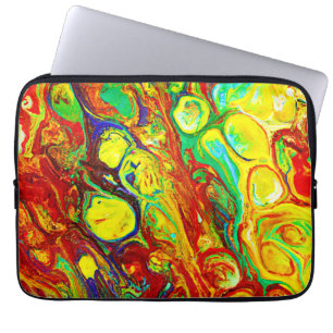 Farbenfrohe Lebensweise Laptopschutzhülle