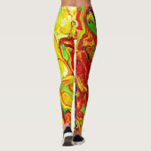 Farbenfrohe Lebensweise Leggings (Rückseite)