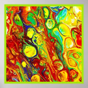 Farbenfrohe Lebensweise Poster
