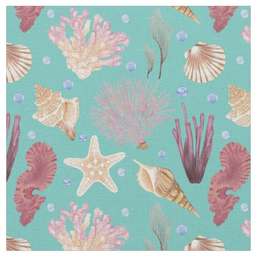 Farbenfrohe Lebensweise Stoff (Nahaufnahme)