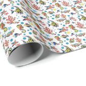 Farbenfrohe Lebensweise unter Wasser Geschenkpapier (Rolleneckpunkt)