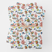 Farbenfrohe Lebensweise unter Wasser Geschenkpapier Set (Beispiel)