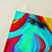 Farbenfrohe, lebhafte Abstrakte Muster Strandtuch (Beispiel)