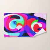 Farbenfrohe, lebhafte Abstraktionsmuster Badhandtuch Set (Handtuch)