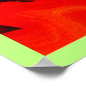 Farbenfrohe, lebhafte Abstraktionsmuster Poster (Ecke)