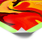 Farbenfrohe, lebhafte Abstraktionsmuster Poster (Ecke)