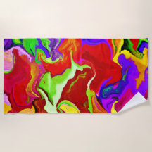 Farbenfrohe, lebhafte Abstraktionsmuster