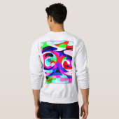 Farbenfrohe, lebhafte Abstraktionsmuster Sweatshirt (Schwarz voll)