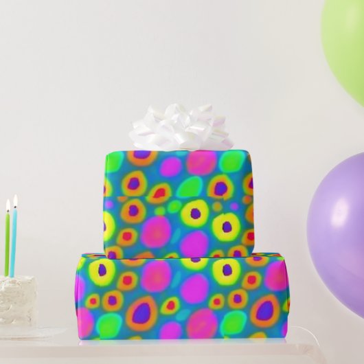 Farbenfrohe lebhafte Flecken Wrapping Paper Geschenkpapier (Partygeschenke)