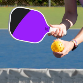 Farbenfrohe, lebhafte, gelbe, Lila, schwarze Corne Pickleball Schläger